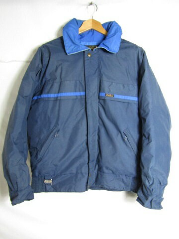 80年代製~ USA製 Eddie Bauer エディーバウアー ダウンジャケット ゴアテックス Mサイズ ネイビー【中古】【MEDIUM】【メンズ】
