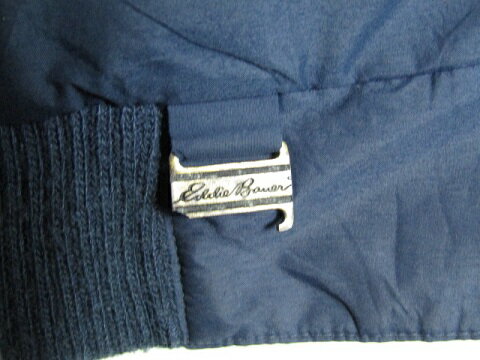 80年代製～　USA製　Eddie　Bauer　エディーバウアー　ダウンジャケット　ゴアテックス　Mサイズ　ネイビー【中古】【MEDIUM】【メンズ】