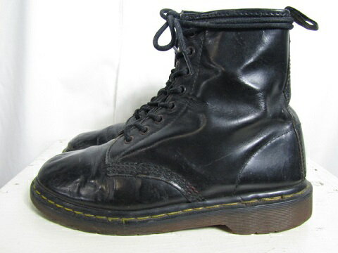イングランド製　Dr.Martens ドクターマーチン　8ホールブーツ 27cm位　ブラック【中古】