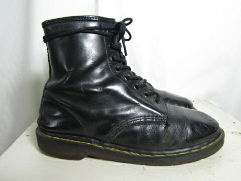 イングランド製　Dr.Martens ドクターマーチン　8ホールブーツ 27cm位　ブラック【中古】