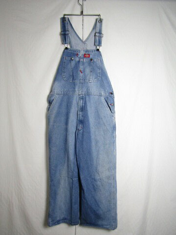 Dickies ディッキーズ デニム オーバーオール W34 L30【中古】【MEDIUM】【メンズ】