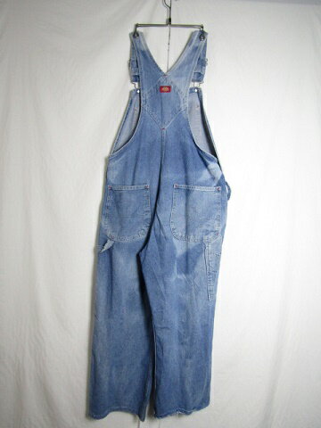 Dickies ディッキーズ デニム オーバーオール W34 L30【中古】【MEDIUM】【メンズ】