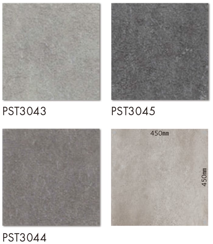 ビニル床タイル 東リ Pタイル ロイヤルストーン コンクリート (R) (PST3043/PST3044/PST3045) 生地サンプル 引っ越し 新生活