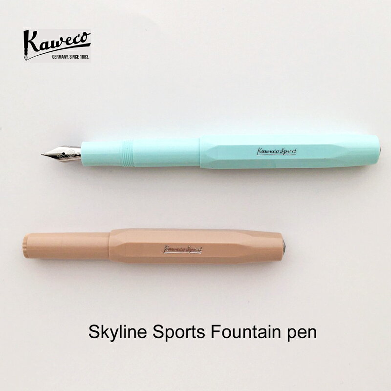 カヴェコ カヴェコ 万年筆 スカイラインスポーツ KAWECO ショート コンパクト 中字 M ミント マキアート 【メール便対応】 【あす楽】