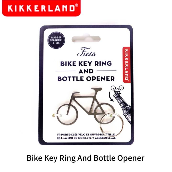 キッカーランド バイクキーリング アンド ボトルオープナー キーホルダー 自転車 ロードバイク Kikkerland KR99 【メール便】 【あす楽..