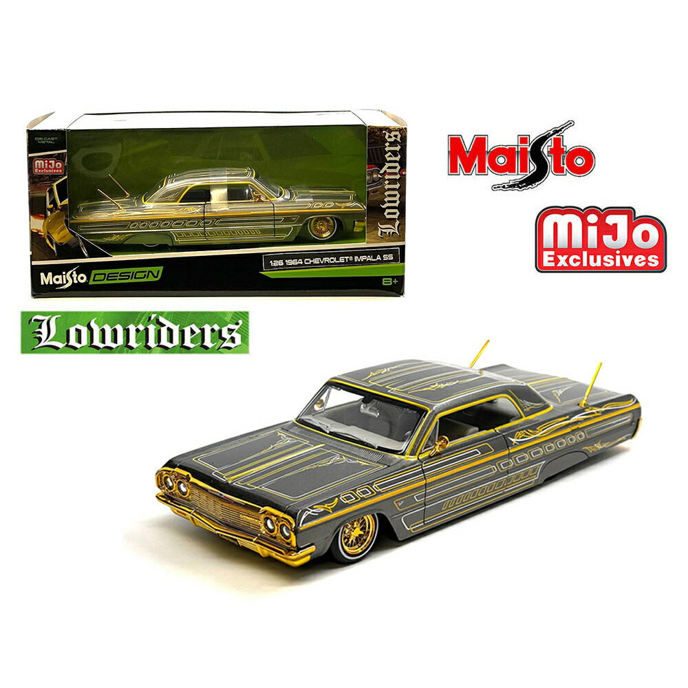 Lowriderローライダー/3台セット インパラ&ベルエア 1/24 絶版 楽天市場】ミニカー 1/24 MOTORMAX 1964 シボレー インパラ