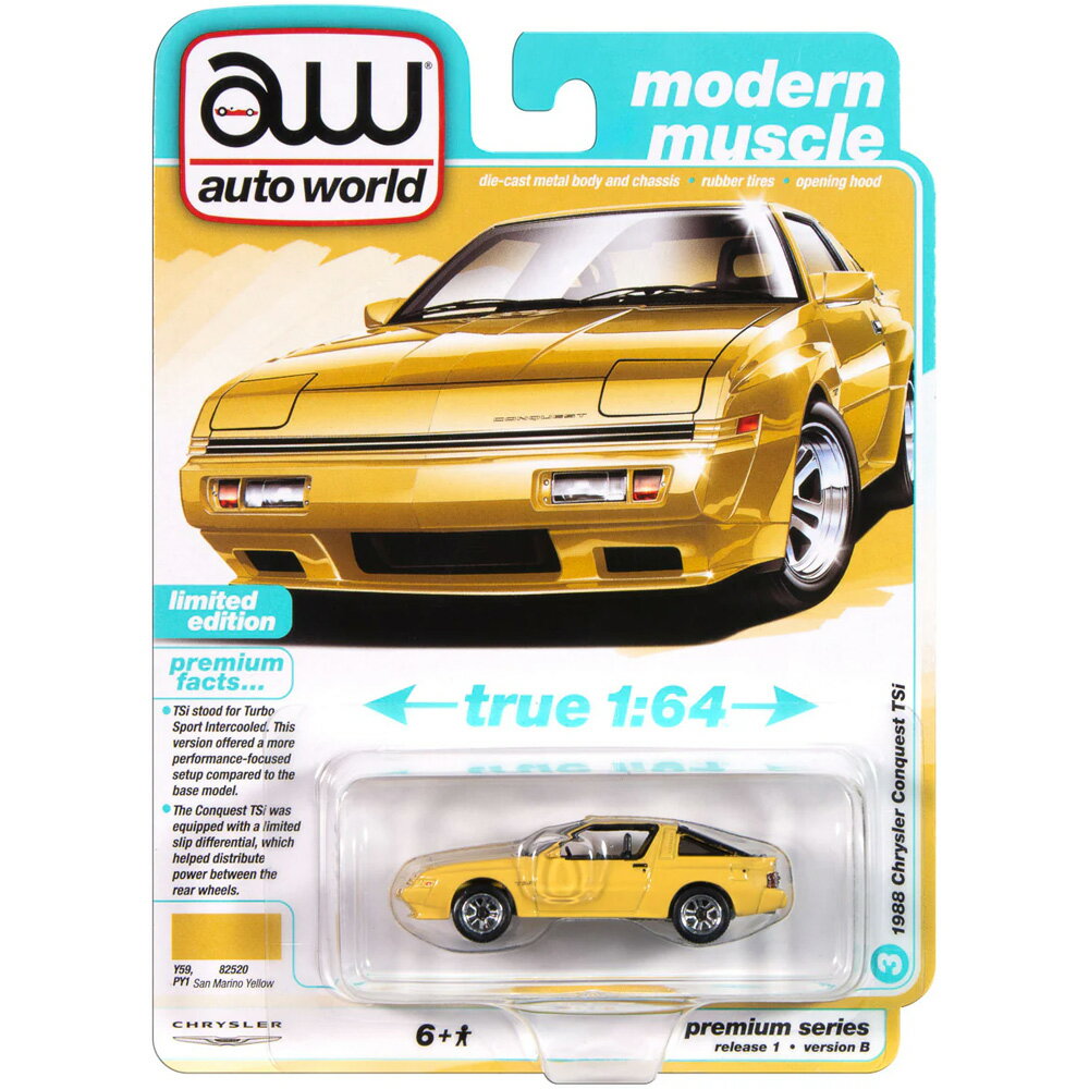 Auto World1988 CHRYSLER CONQUWST TSi (SAN MARINO YELLOW)1988 饤顼󥯥 TSi...
