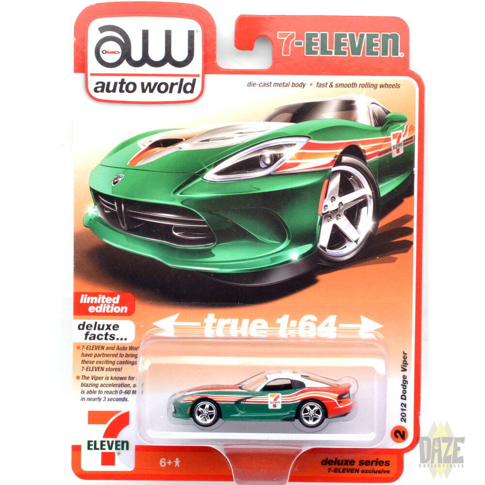 auto world SEVEN ELEVEN EXCLUSIVE - 2012 DODGE VIPER　セブンイレブン 限定 2012　ダッジ・バイパー