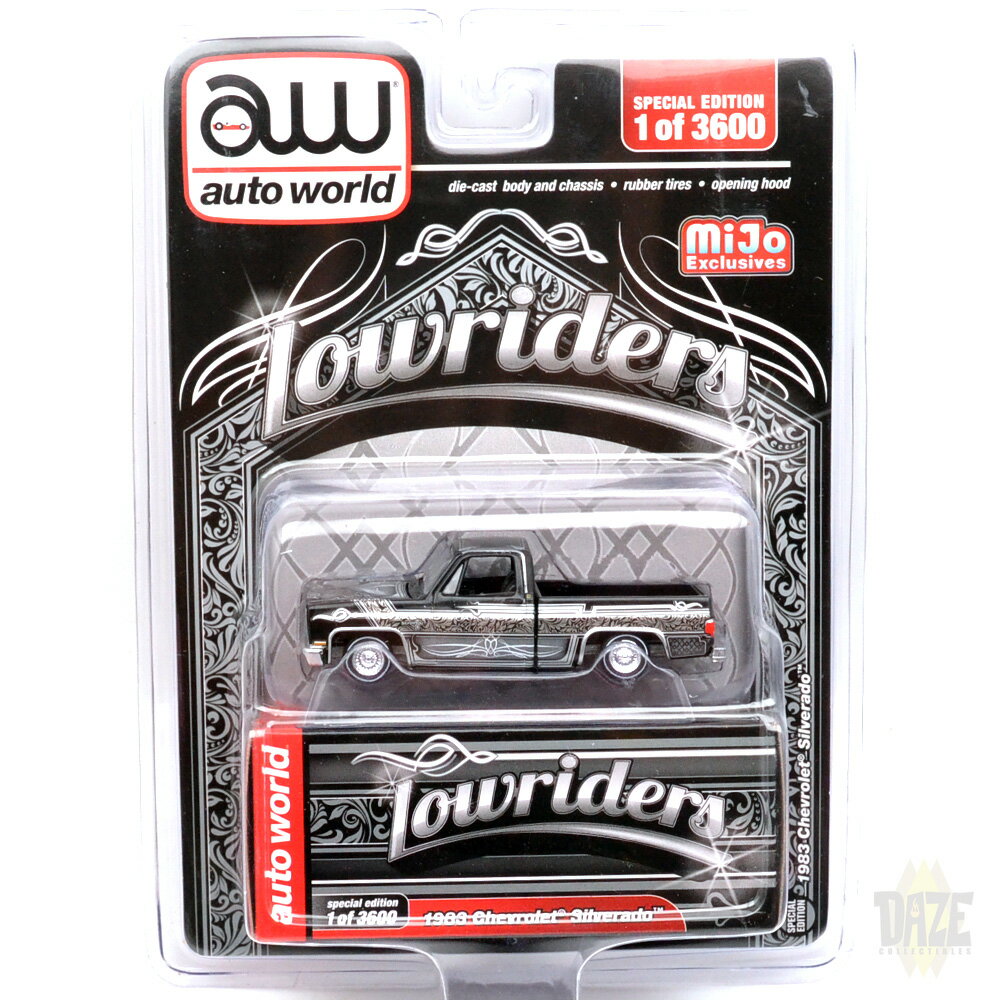 auto world EXCLUSIVE - 1988 CHEVROLET SILVERADO - BLACK - LOWRIDERSMiJo ꡡ1988...