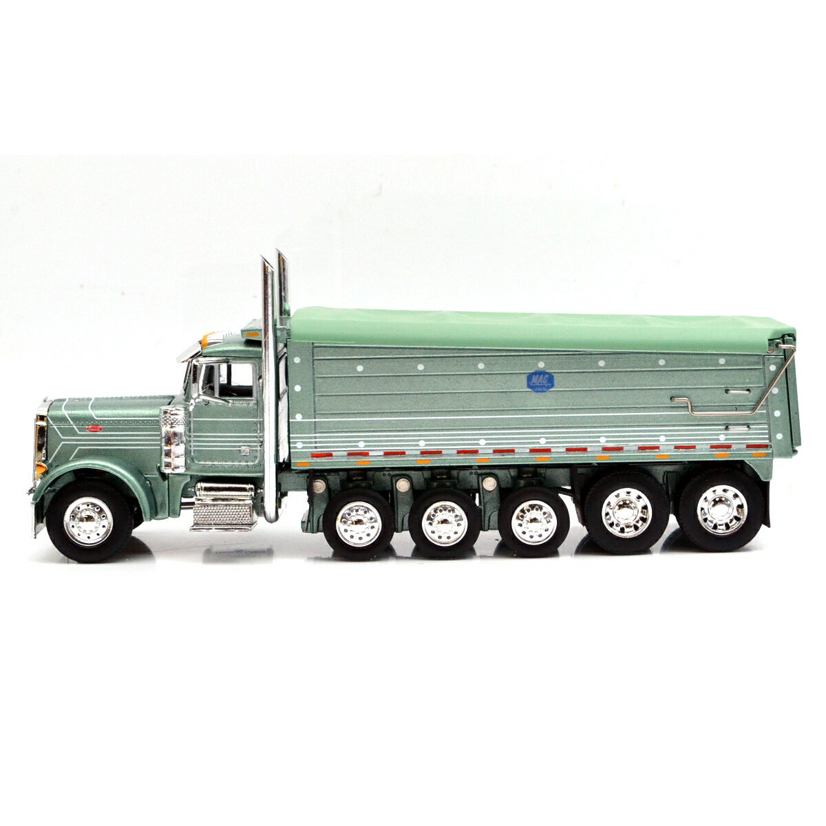 Diecast PromotionsDCPPETERBILT 379 w/5-AXLE MAC DUMP BODY (GREEN)ԡ...