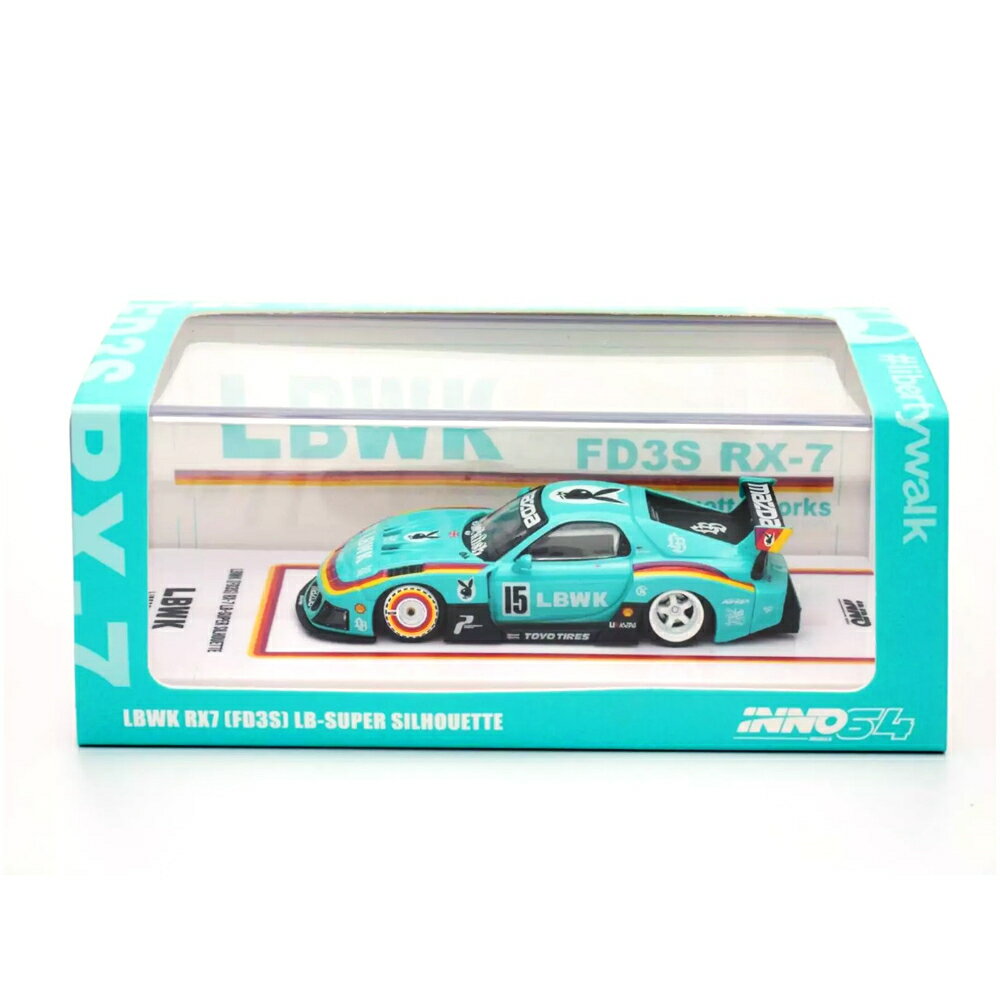 INNO MODELS 1/64 MAZDA RX7 (FD3S) LB-SUPER SILHOUETTE (TEAL)ޥĥ RX-7 (...