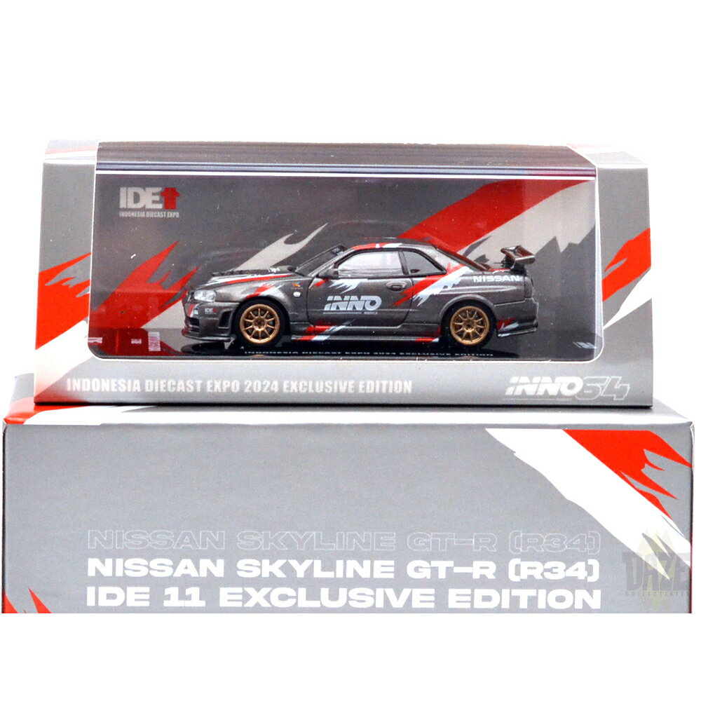 INNO64 1/64 - INDONESIA DIECAST EXPO 2024 EXCLUSIVE -NISSAN SKYLINE GT-R (R34) Z-TUNE　イノ64 1/64 - インドネシア・ダイキャスト・エクスポ限定 - ニッサン・スカイライン GT-R (R34) Zチューン