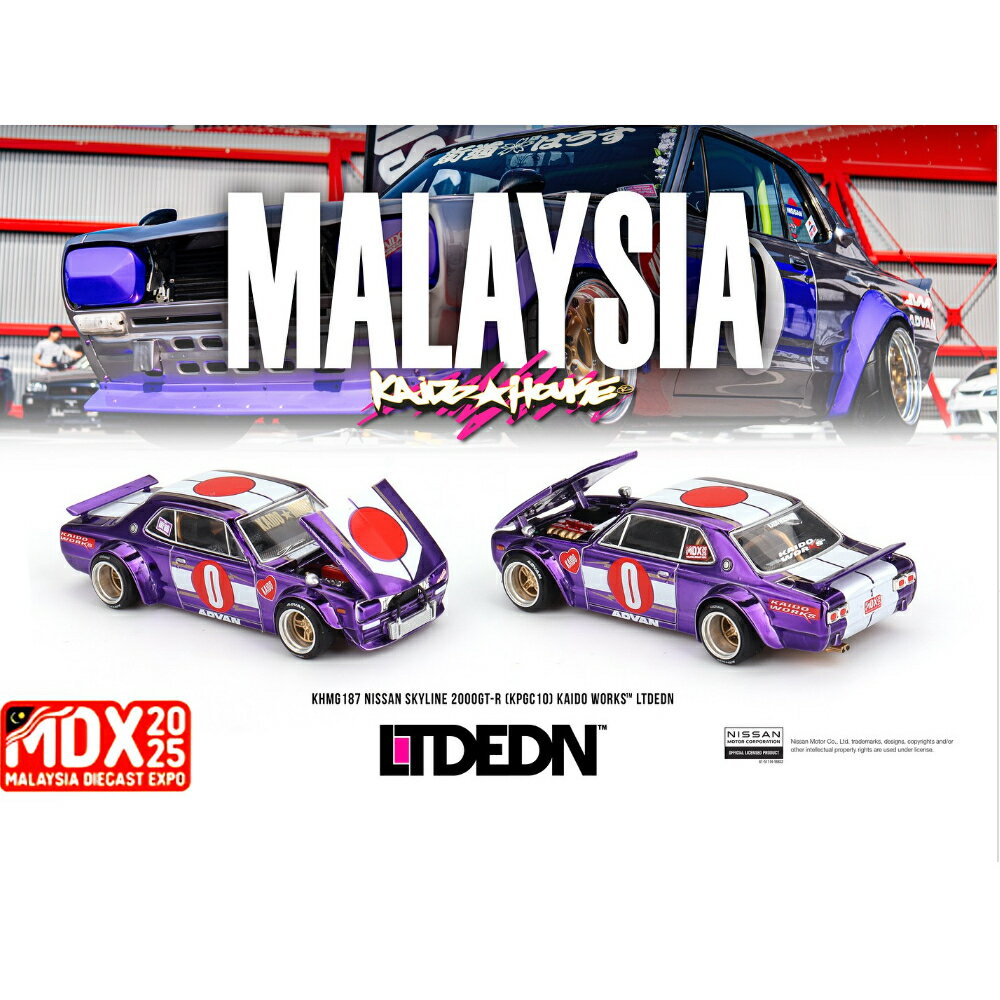 2025 MALAYSIA DIECAST EXPO EXCLUSIVE - LTDEDN NISSAN SKYLINE 2000 GT-R...