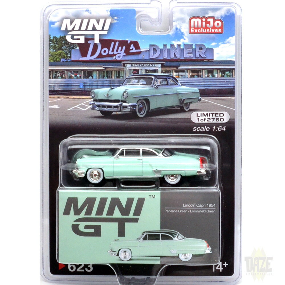 MiJo TOYS - LINCOLN CAPRI 1954 (PARKLANE GREEN)アメリカ　MiJo Toys 限定　リンカーン・カプリ1954 (パークレーングリーン)- 左ハンドル仕様