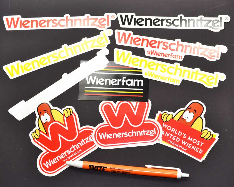 WIENERSCHNITZEL "Wiener Sticker Pack"10-SET ウインナーシュニッツェル ステッカーパック(10枚セット) アメリカ ホットドッグ