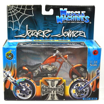 MUSCLE MACHINES - WESTCOAST CHOPPERS 1:18SCALE JESSE JAMES 