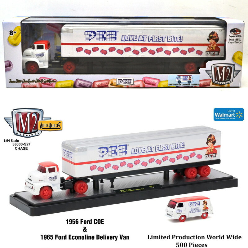 Rakuten - M2 MACHINES 1:64SCALE 1956 FORD COE & 1965 FORD ECONOLINE DELIVERY VAN(CHASE CAR)