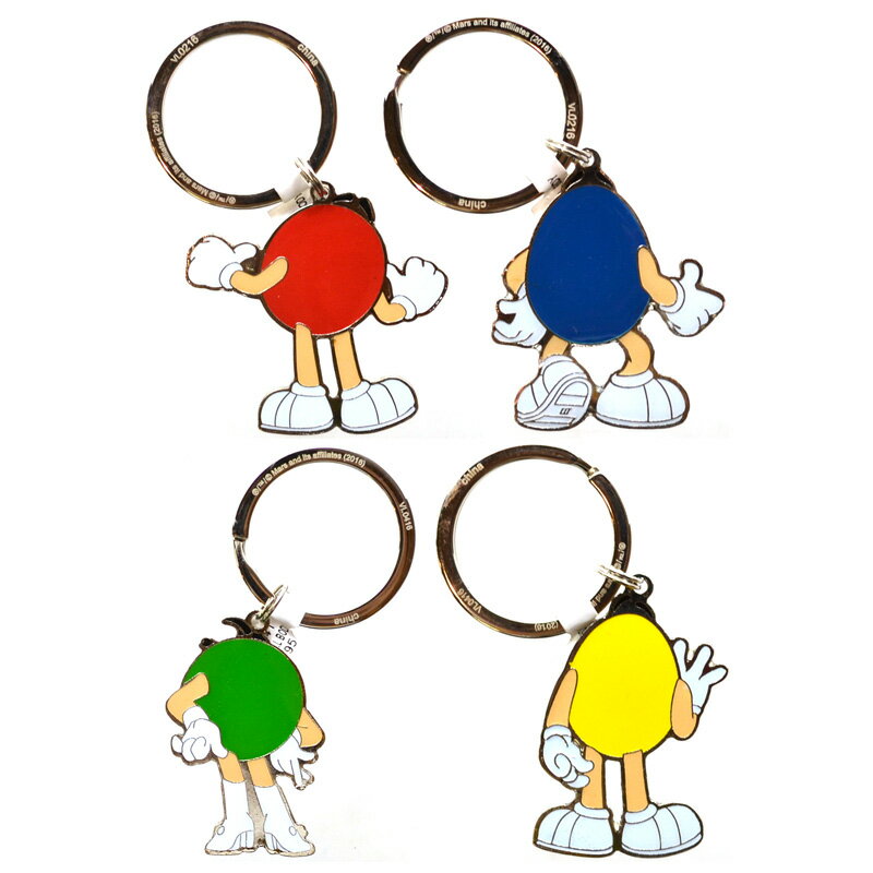 m&m's KEY CHAIN(RED,YELLOW,BLUE,GREEN)キーチェーン/キーホルダー (レッド,イエロー,ブルー,グリーン) 2
