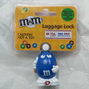 m&m's　WORLD　LUGGAGE ROCK 【TSAロック】ラゲッジロック ライセンス品 BLUE ブルー