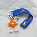 m&m s KEY CHAIN ORANGE ストラップ付き キーチェーン/キーホルダー オレンジ