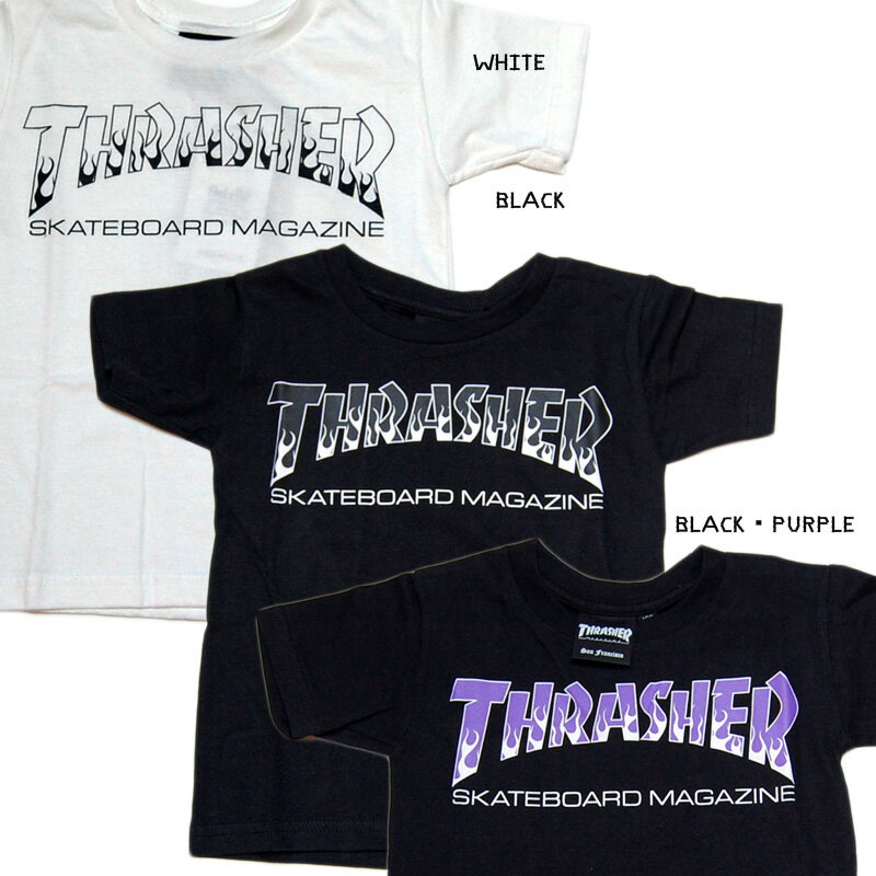 Rakuten - ★SALE★THRASHER スラッシャー　KIDS キッズ Tシャツ FLAMES フレイムス