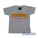 ★SALE★THRASHER スラッシャー　SKATEBORD MAGAZINE KIDS キッズ Tシャツ WHITE/YELLOW