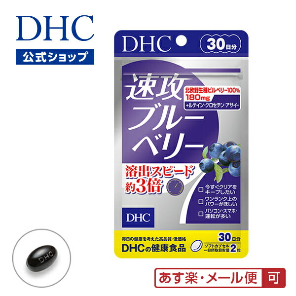 【あす楽対応】【店内P最大14倍以上開催】ブルーベリー 【メール便OK】【DHC直販】 速攻ブルーベリー 30日分 | dhc …