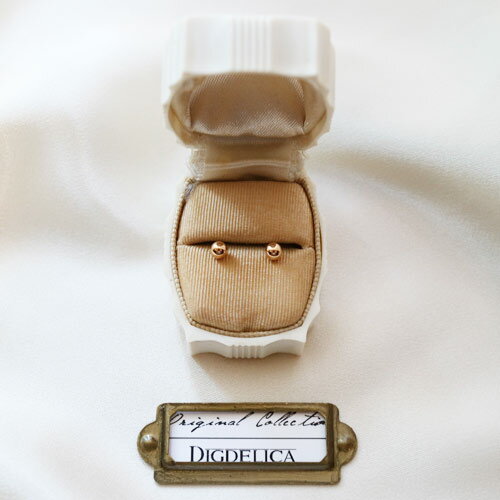 【K10/K18】KUU ピアス　月　k10k18-kuupierce 【DIGDELICA】シンプル【ディデリカ】金属アレルギー　丸　プレゼント PIERCE