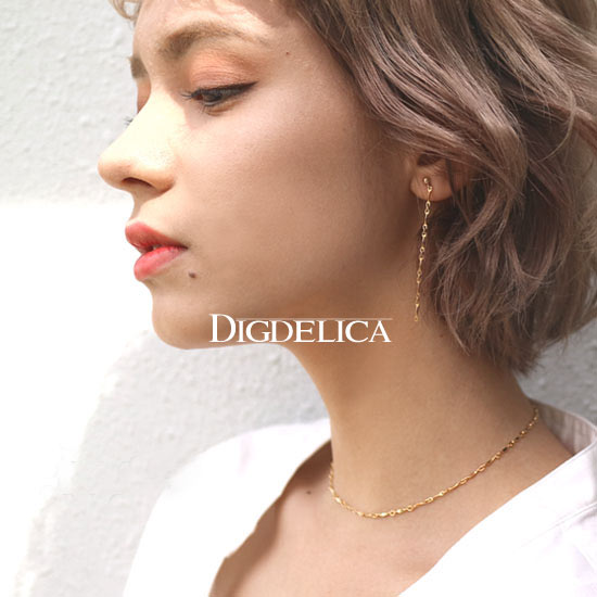 金属アレルギー対応 ORIGIN　チョーカー　ネックレス ゴールドフィルド K14GF【DIGDELICA】オリジン シンプル　チェーン　プレゼント NECKLACE