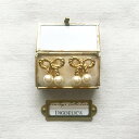 【SONIARYKIEL】ソニアリキエル　ヴィンテージ　リボンパールイヤリングv1467【DIGDELICA】VINTAGE 中古UESD品 年代物　EARRING　ディデリカ