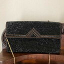 一点物ヴィンテージ ビーズチェーンバッグ ドレスバッグv1641【DIGDELICA】Vintage年代物 UESD中古品 BAG ディデリカ 結婚式