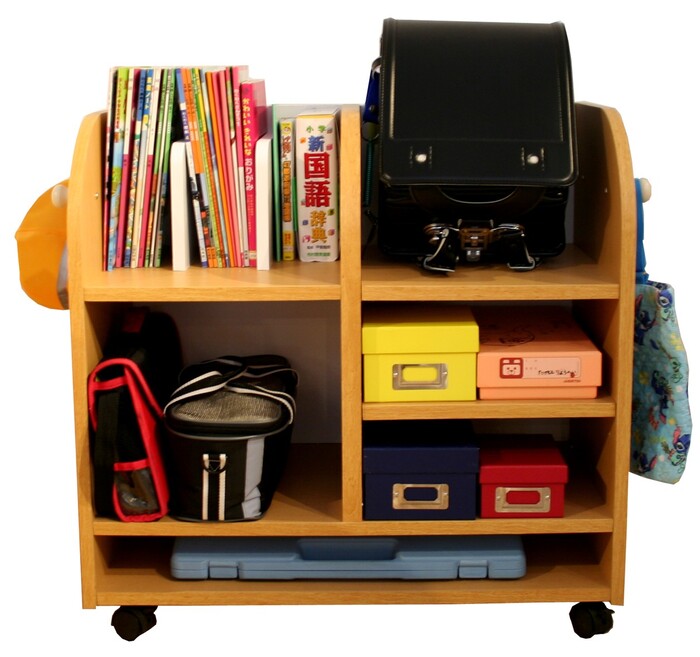 ランドセルラック ワイド リビング収納 ランドセル 収納 子供部屋 キッズ キャスタ...