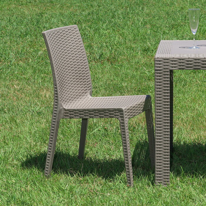 ガーデンチェア セット ラタン調 ガーデンチェアー 2脚セット ラタン 調 おしゃれ チェア チェアー 椅子 イス ガーデニング グランピング プラスチック ガ...