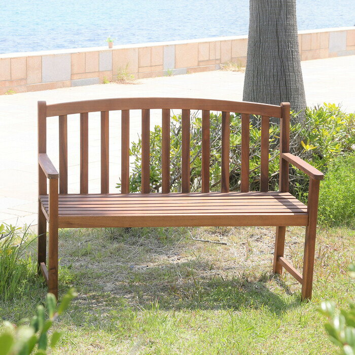 ガーデンベンチ 木製 屋外 縁側 天然木 ウッドデッキ 踏み台 テラス ベンチ おしゃれ 長椅子 チェア 縁台 飾り棚 庭 バルコニー ガーデンチェア 椅子 イ...