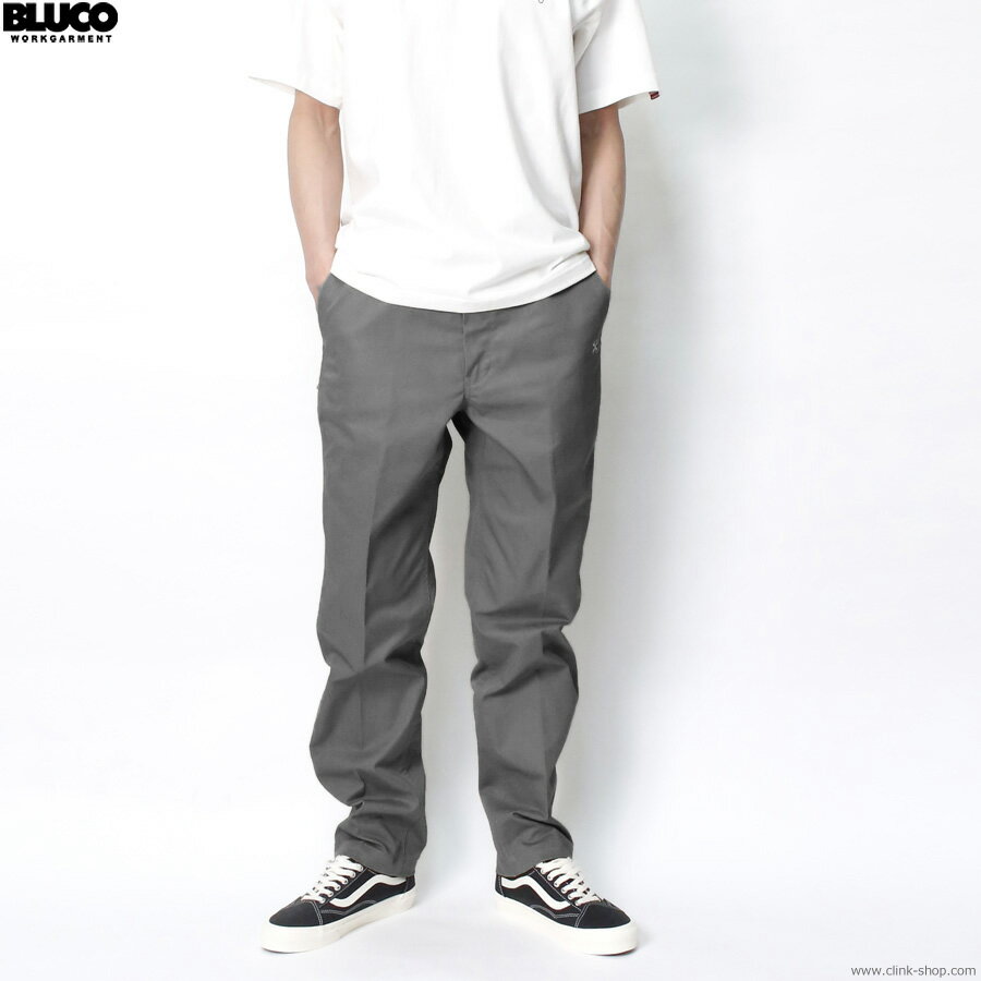 ブルコ BLUCO STRETCH RIDE WORK PANTS LIGHT GRAY [141-41-001] メンズ ボトムス ワークパンツ チノ ストレッチ バイク 自転車 スケートボーディング ライディング