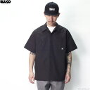 ブルコ BLUCO STANDARD WORK SHIRT S/S (BLACK)  メンズ トップス ワークシャツ 半袖