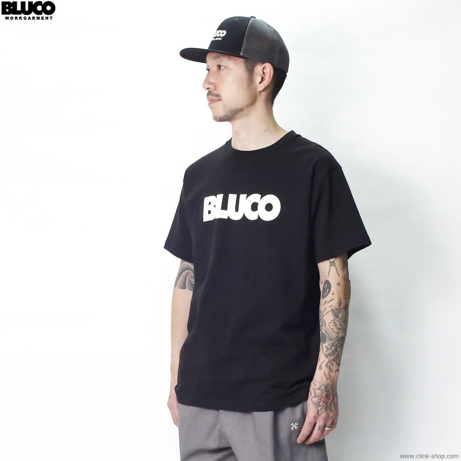 ブルコ BLUCO PRINT TEE - Logo - (BLACK)  メンズ 半袖TEE Tシャツ ロゴ