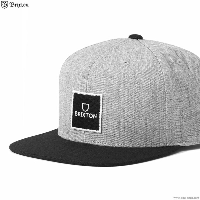 ֥ꥯȥ BRIXTON ALPHA SQUARE MP SNAPBACK (GREYBLACK)  إåɥ å