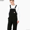 J[n[g CARHARTT WIP BIB OVERALL (BLACK) Y _bNI[o[I[ I[KjbNRbg