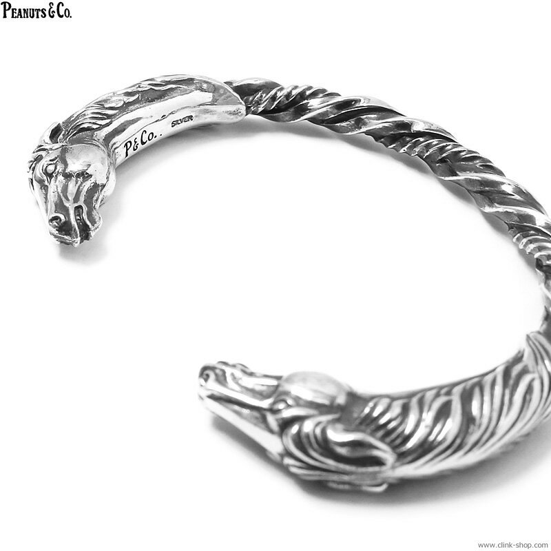 ピーナッツアンドカンパニー PEANUTS & CO. HORSE TWIST BANGLE (SILVER) メンズ アクセサリー ブレスレット ピーナッツカンパニー