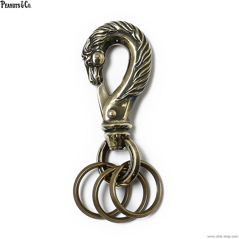 ピーナッツアンドカンパニー PEANUTS & CO. HORSE KEY HOOK LARGE (BRASS) メンズ アクセサリー キーチェーン ピーナッツカンパニー