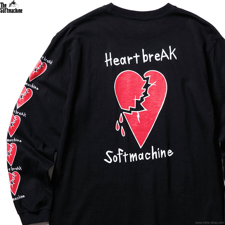 SOFTMACHINE ソフトマシーン SOFTMACHINE HEARTBREAK L/S (BLACK) メンズ 長袖Tシャツ ロンT TATTOO タトゥー