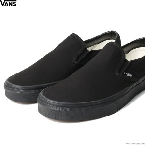  VANS CLASSIC SLIP-ON BLACK/BLACK  ˡ ȥܡǥ åݥ