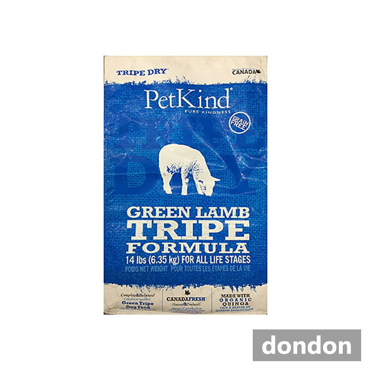 國產 - PetKind(ペットカインド) TRIPE DRY (トライプドライ) グリーンラムトライプ 6.35Kg