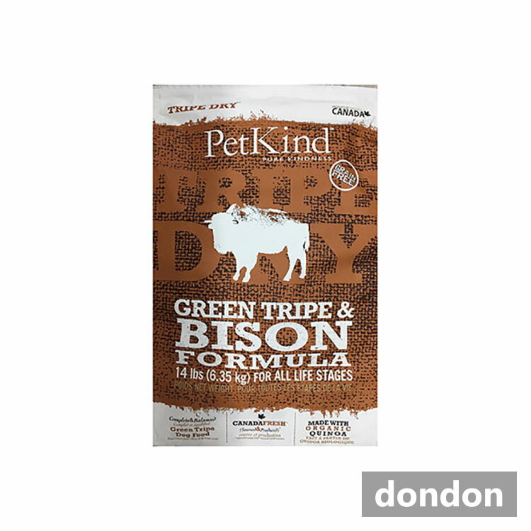 Rakuten - PetKind(ペットカインド)TRIPE DRY (トライプドライ)グリーントライプ＆バイソン6.35Kg