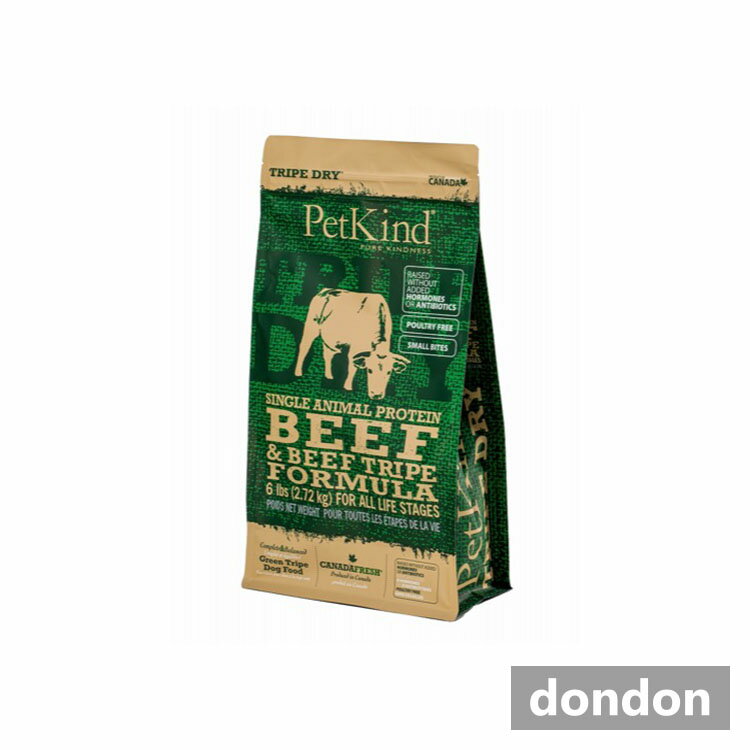 Premium - PetKindペットカインドトライプドライSAPグリーンビーフトライプ小粒2.72Kg
