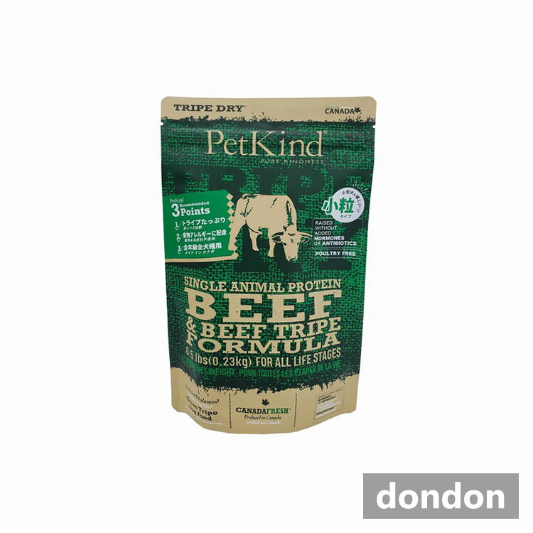 樂天商城 - PetKindペットカインドトライプドライSAPグリーンビーフトライプ小粒230g