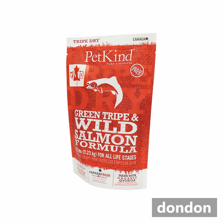 Rakuten - PetKindペットカインドトライプドライグリーントライプ＆ワイルドサーモン小粒230g