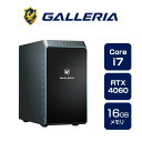 クリエイターPC デスクトップPC 新品 パソコン GALLERIA ガレリア RM7C-R46-C Core i7-14700F RTX4060 1TB SSD 16GBメモリ Windows 11 Home 14132-4751