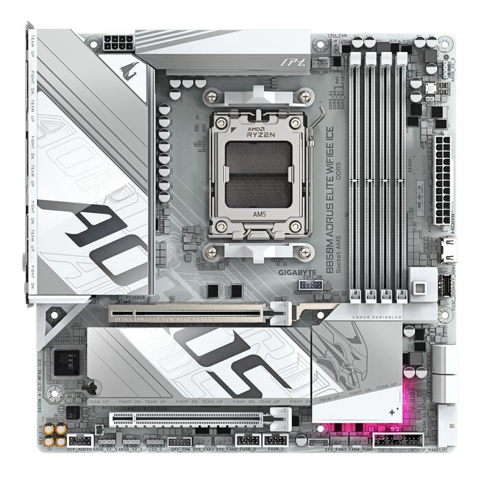 GIGABYTE B850M A ELT WF6E ICE (B850 AM5 MicroATX)